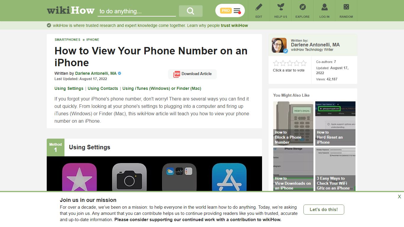 3 Ways to View Your Phone Number on an iPhone - wikiHow